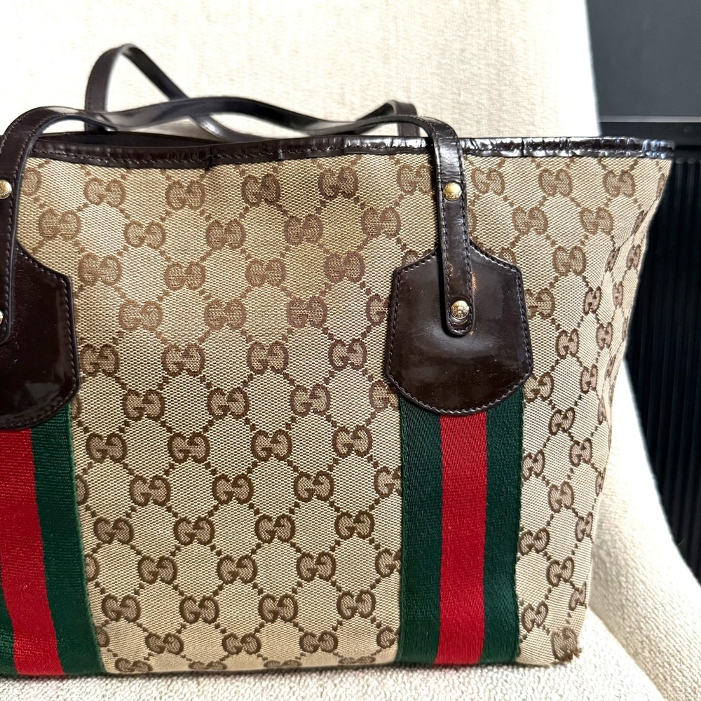 Authentic Gucci GG Canvas Jolicoeur Tote bag - Picture 6 of 16